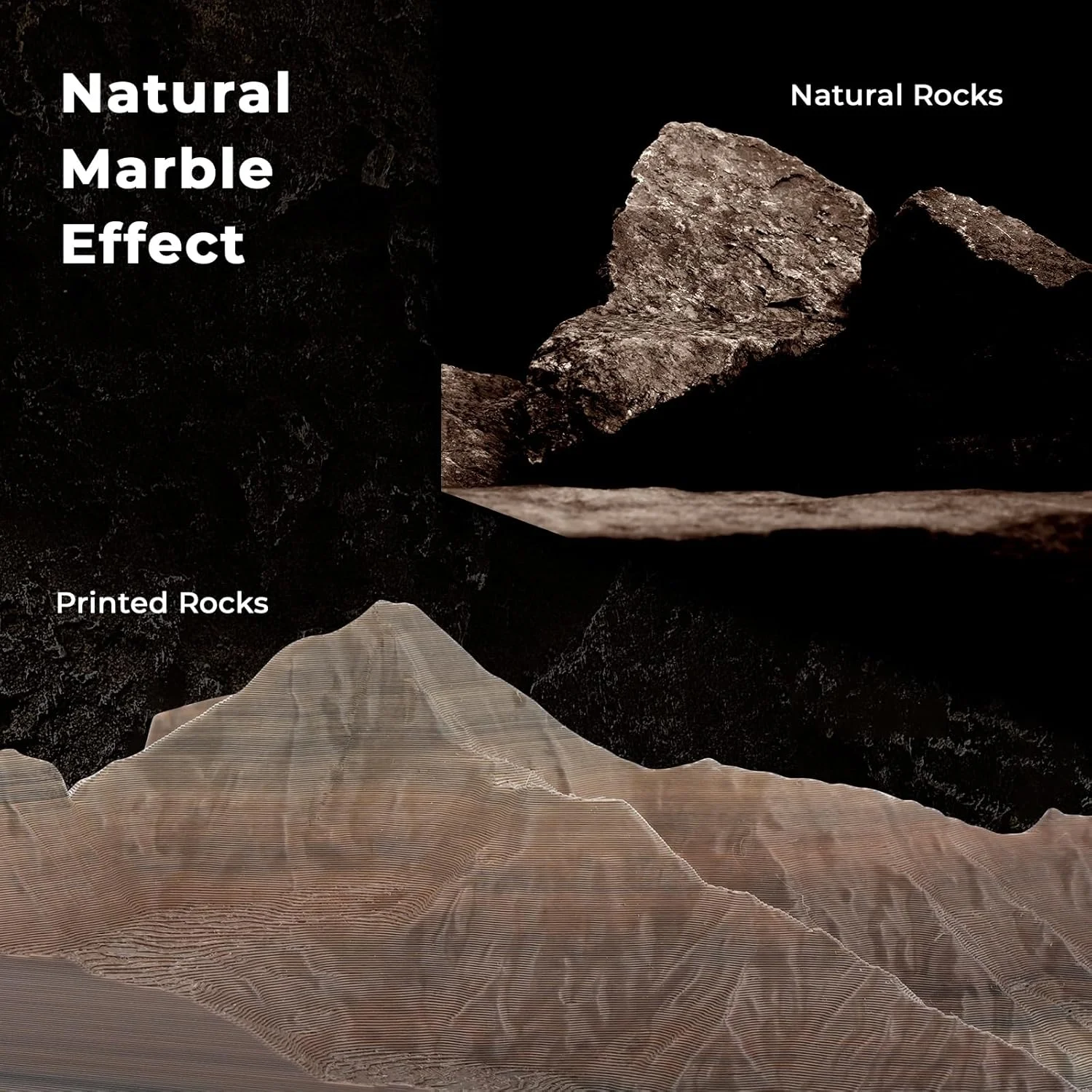 فیلامنت PLA آمولن طرح سنگواره گرادیانی، فیلامنت پرینتر سه بعدی PLA با قطر 1.75 میلی متر، دقت ابعادی ＋/－ 0.02 میلی متر، 1 کیلوگرم (2.2 پوند)، قرقره چاپ با روکش مات