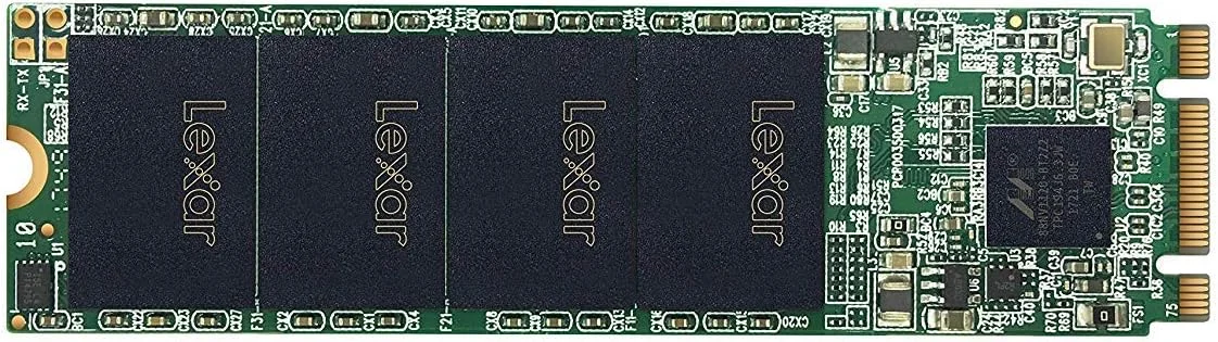 حافظه اس اس دی داخلی Lexar NM100 M.2 2280 SATA III 6Gb/s با سرعت خواندن 550 مگابایت بر ثانیه و سرعت نوشتن 440 مگابایت بر ثانیه (128 گیگابایت)