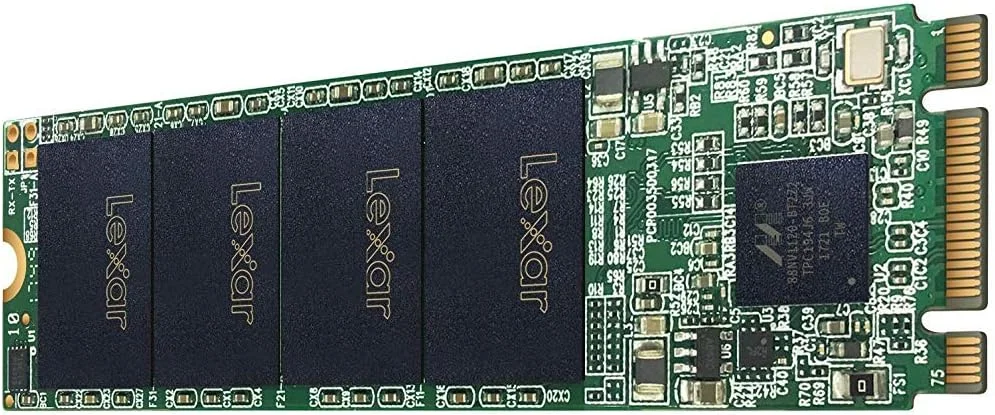 حافظه اس اس دی داخلی Lexar NM100 M.2 2280 SATA III 6Gb/s با سرعت خواندن 550 مگابایت بر ثانیه و سرعت نوشتن 440 مگابایت بر ثانیه (128 گیگابایت)
