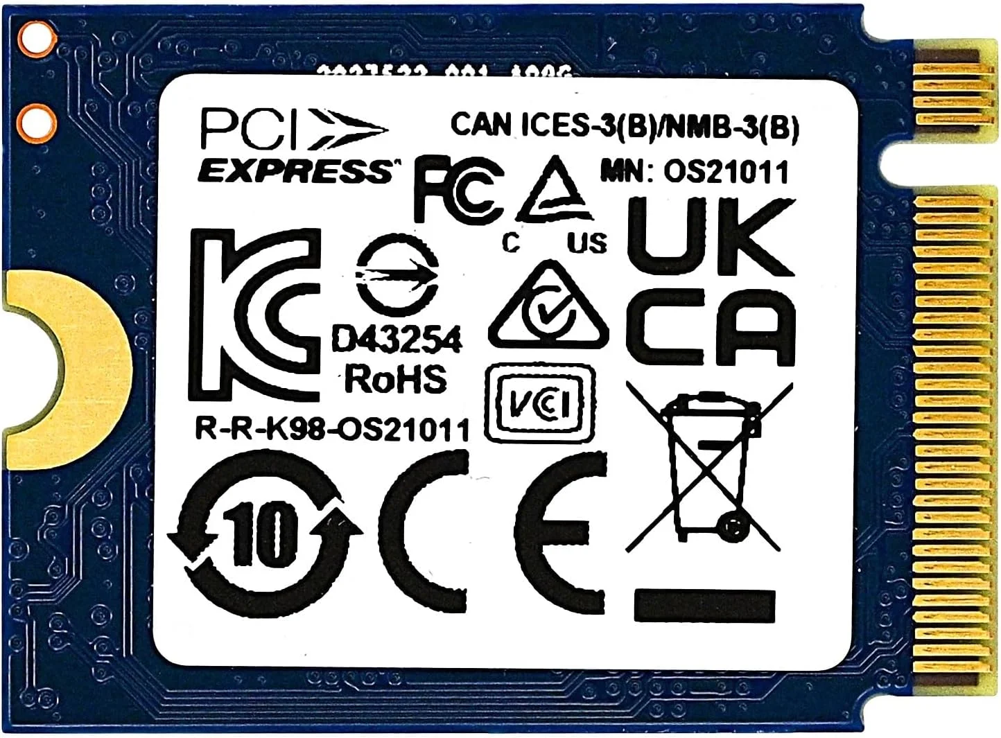 حافظه اس اس دی کینگستون 512 گیگابایت M.2 2230 PCIe Gen 4.0x4 NVMe TLC NAND (سرعت تا 4700 مگابایت بر ثانیه) OM3PGP4512Q-A0 سازگار با Steam Deck Surface Ally Mini PCs حافظه اس اس دی کینگستون 512 گیگابایت M.2 2230 PCIe Gen 4.0x4 NVMe TLC NAND (سرعت تا 4700 مگابایت بر ثانیه) OM3PGP4512Q-A0 سازگار با Steam Deck Surface Ally Mini PCs