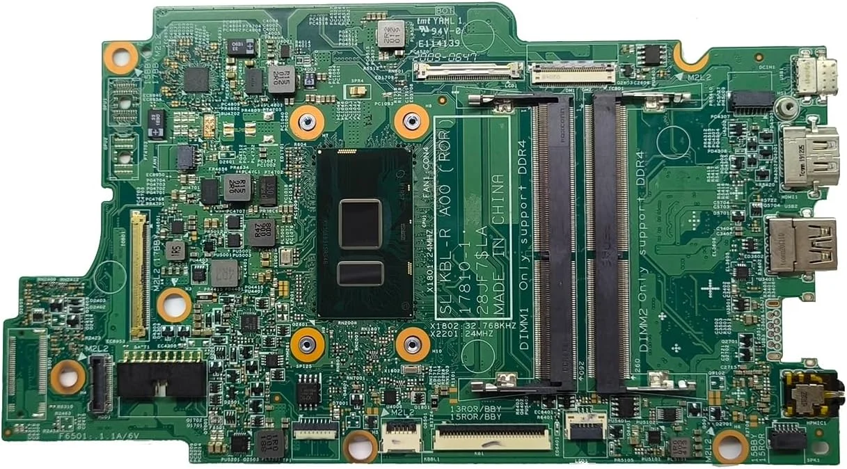 مادربرد جایگزین لپ تاپ SL KBL-R A00 (ROR) 17810-1 برای Dell Latitude 3390 2-in-1، پردازنده 4415U، شماره قطعه 02J4JT 2J4JT