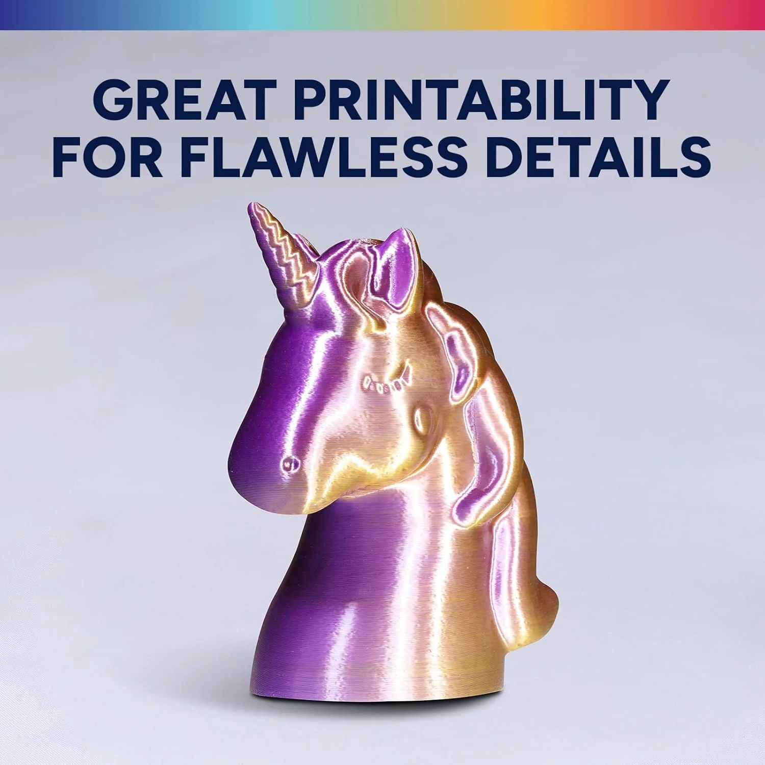 فیلامنت PLA ابریشمی دو رنگ OVERTURE 1.75mm، پرداخت PLA براق دو رنگ، صاف و درخشان، قرقره 1 کیلوگرمی (2.2 پوند)، ایده آل برای جواهرات و دکوراسیون منزل (قرمز-طلایی ابریشمی)