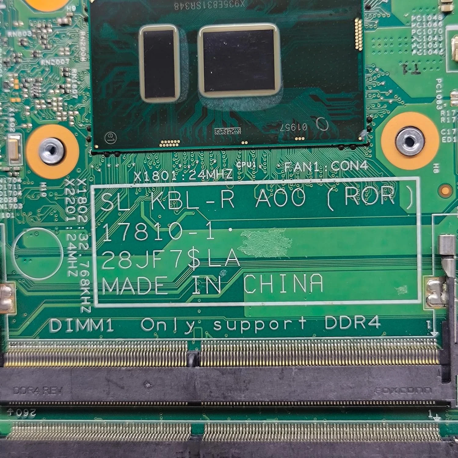 مادربرد جایگزین لپ تاپ SL KBL-R A00 (ROR) 17810-1 برای Dell Latitude 3390 2-in-1، پردازنده 4415U، شماره قطعه 02J4JT 2J4JT مادربرد جایگزین لپ تاپ SL KBL-R A00 (ROR) 17810-1 برای Dell Latitude 3390 2-in-1، پردازنده 4415U، شماره قطعه 02J4JT 2J4JT