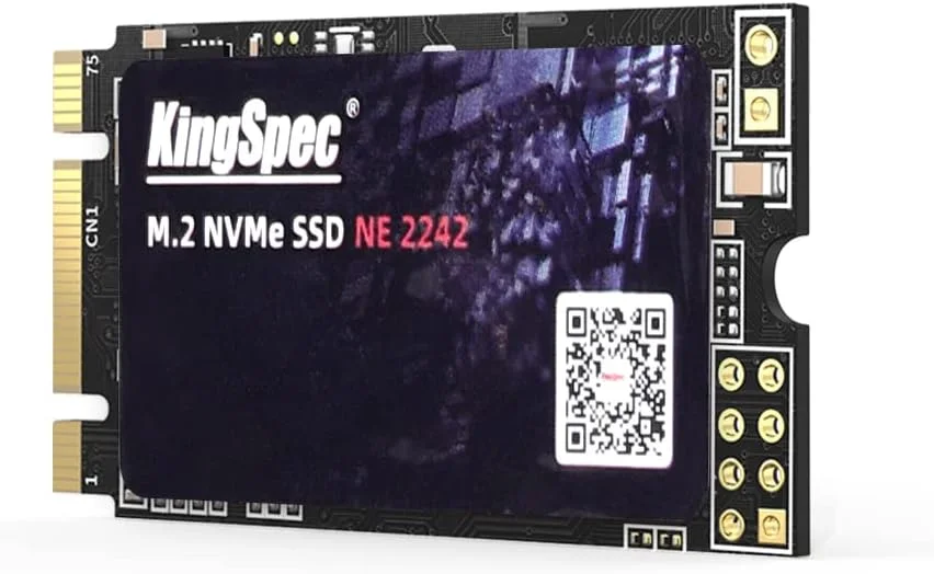 درایو حالت جامد داخلی KingSpec 256GB M.2 NVMe SSD، 2242 PCIe Gen3x2 برای لپ تاپ/نوت بوک (2242, 256GB)