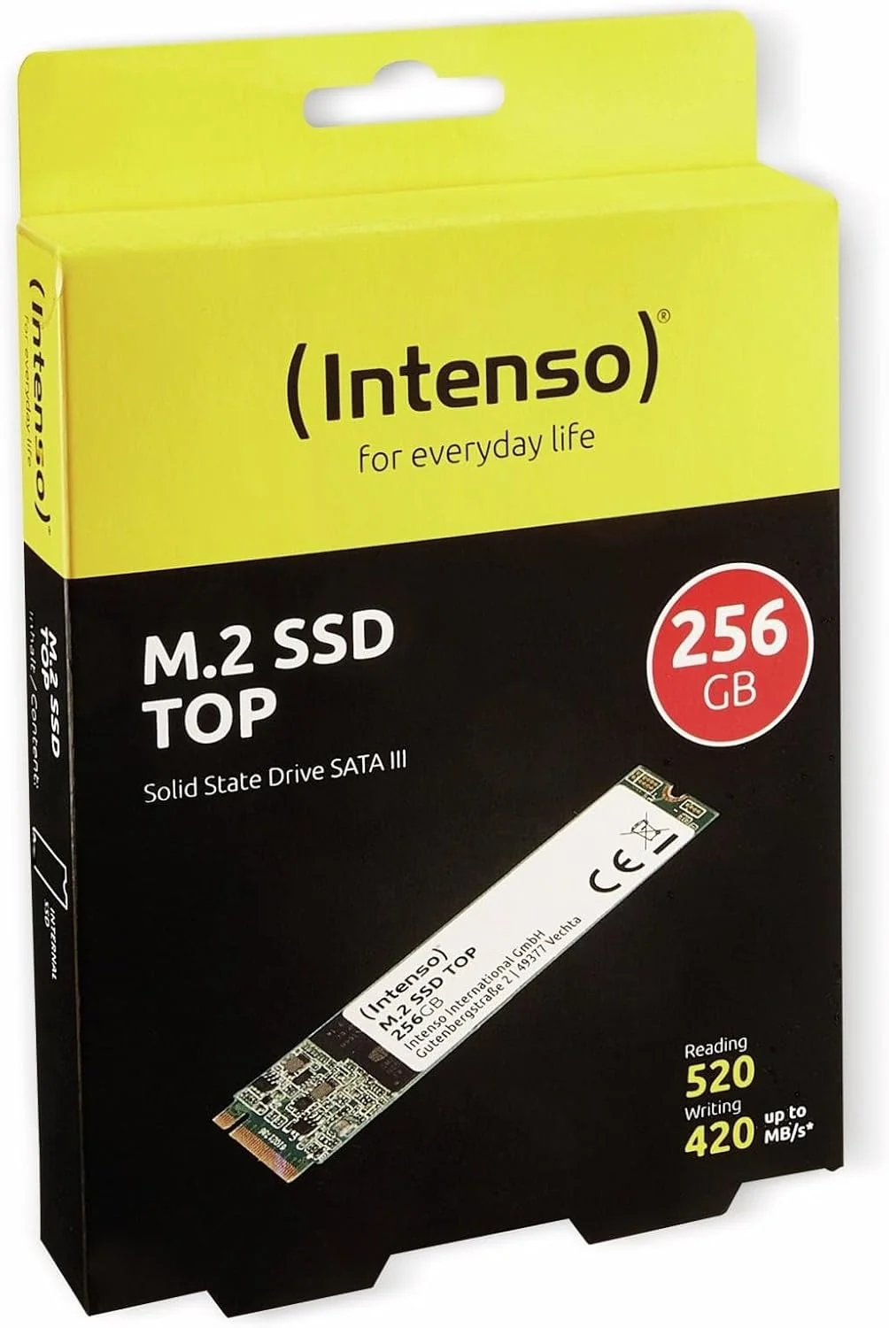 حافظه اس اس دی داخلی اینتنسو مدل 3832440 با ظرفیت 256 گیگابایت، M.2 SATA III حافظه اس اس دی داخلی اینتنسو مدل 3832440 با ظرفیت 256 گیگابایت، M.2 SATA III