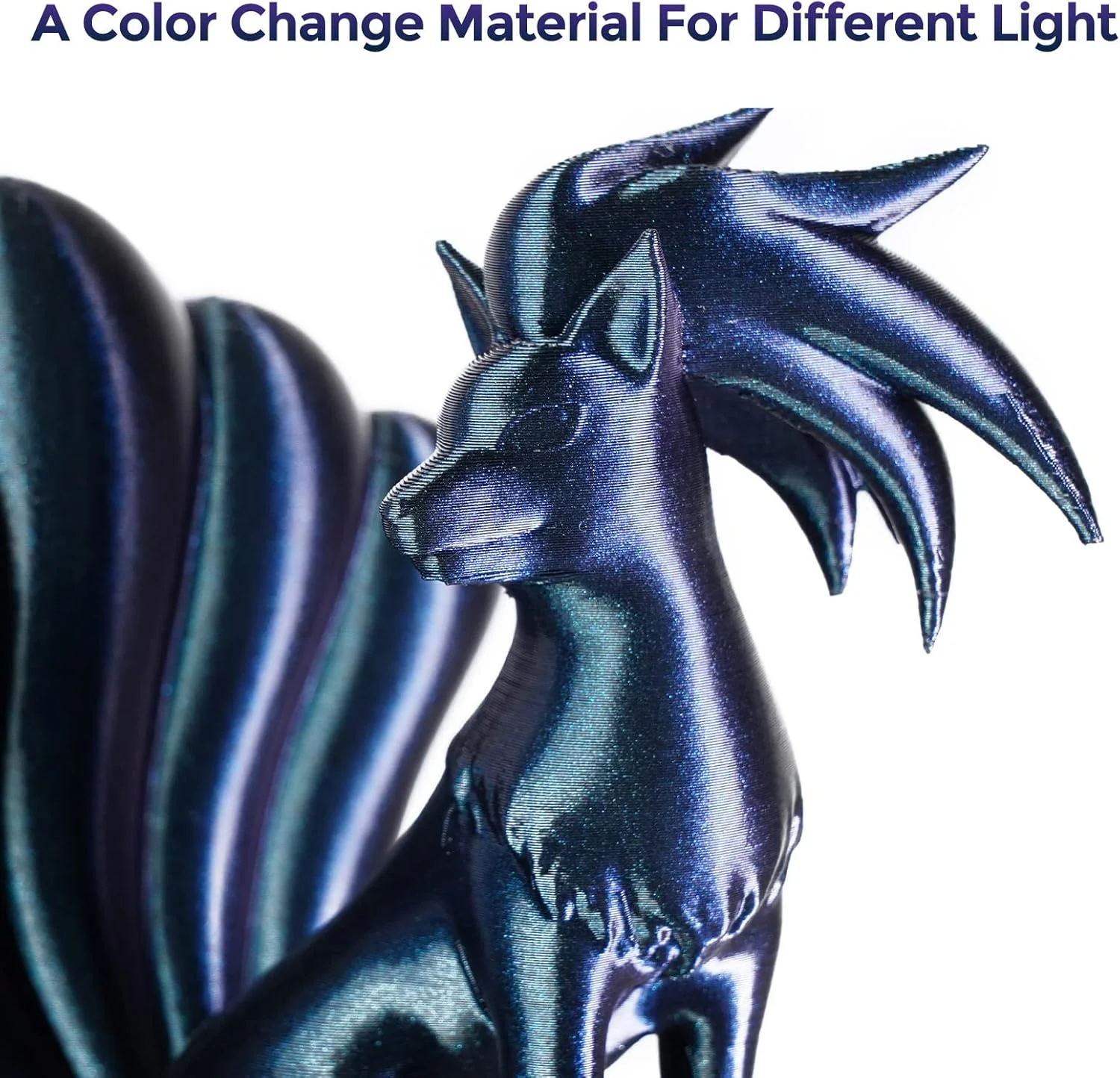 فیلامنت PETG Pro فلش‌فروج، ۱.۷۵ میلی‌متر +/- ۰.۰۲ میلی‌متر، تیتانیوم سوخته، فیلامنت چاپگر سه بعدی ۱ کیلوگرمی با قابلیت تغییر رنگ، فیلامنت چاپ سه بعدی آفتاب‌پرست با تغییر رنگ با نور، پنهان‌کننده کامل خطوط لایه