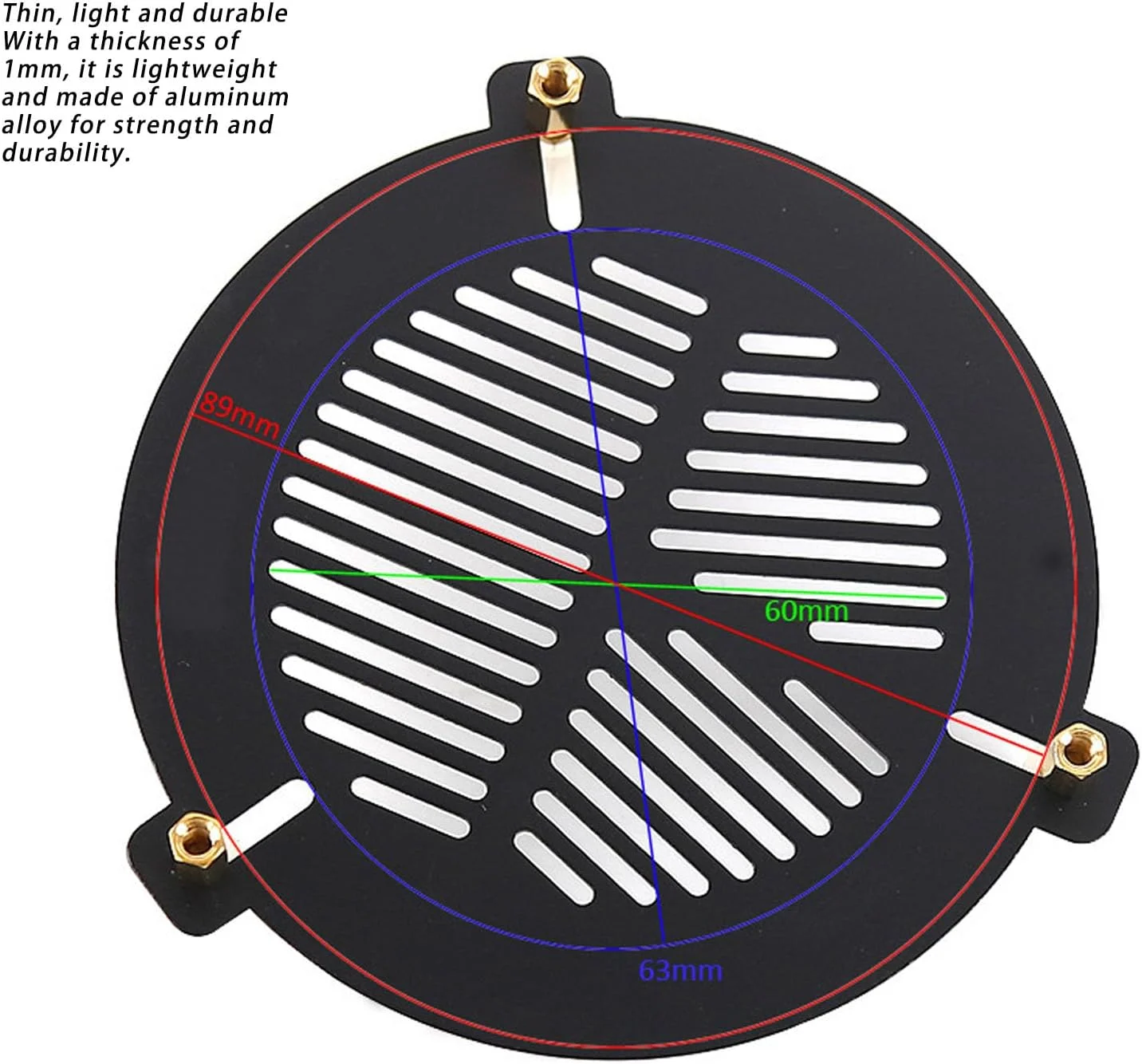ماسک فوکوس تلسکوپ Annadue برای تلسکوپ نجومی با قطر خارجی 84-115 میلی متر / 3.3-4.5 اینچ، ماسک باهتینوف آلیاژ آلومینیوم.