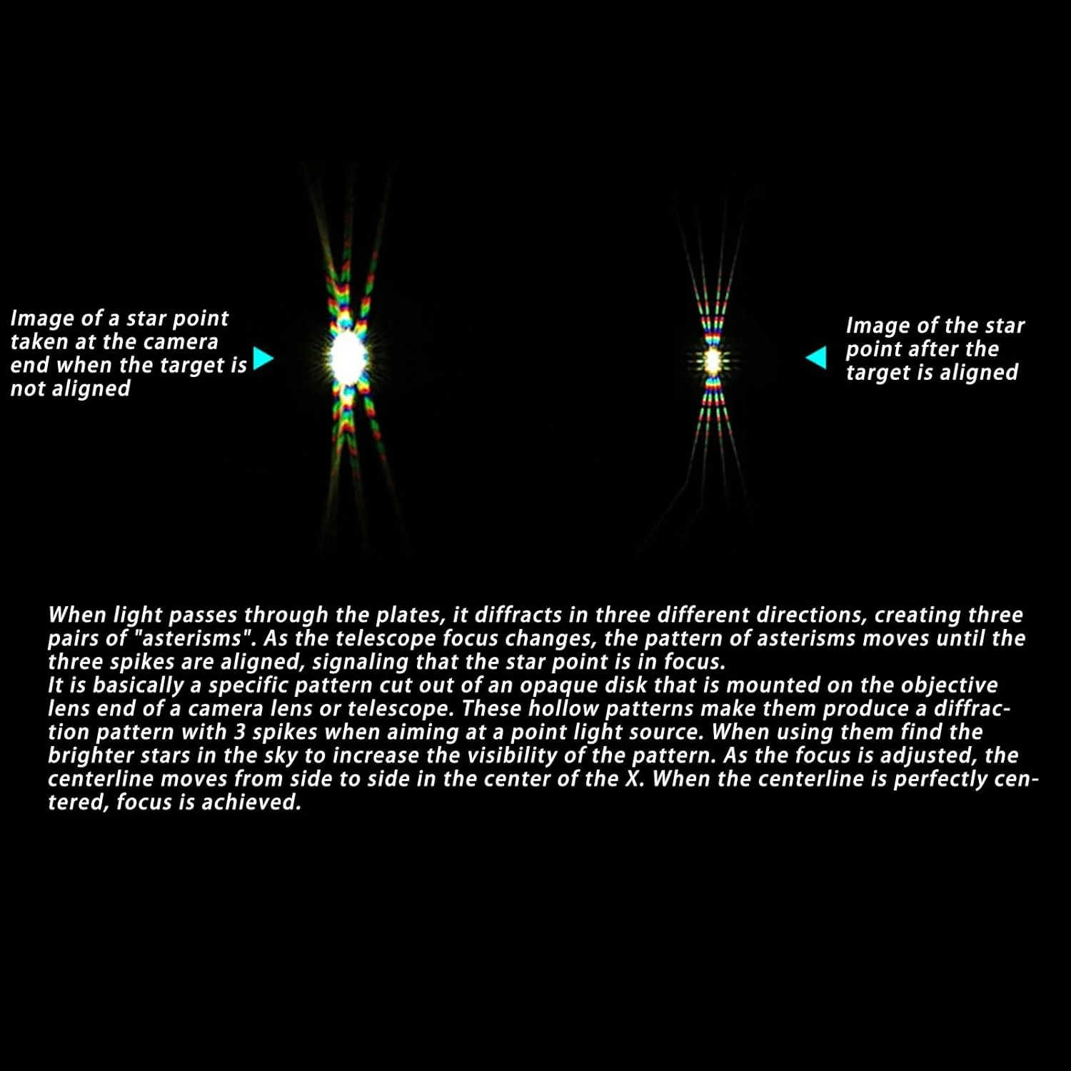 ماسک فوکوس تلسکوپ Annadue برای تلسکوپ نجومی با قطر خارجی 84-115 میلی متر / 3.3-4.5 اینچ، ماسک باهتینوف آلیاژ آلومینیوم.