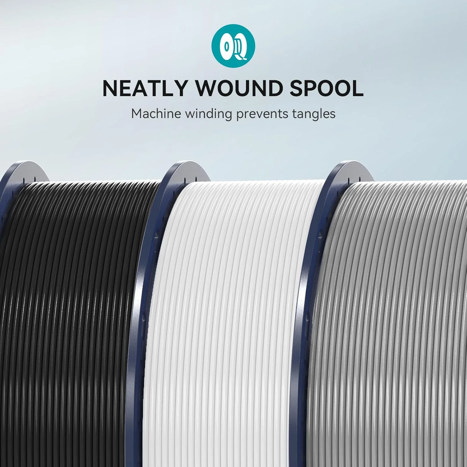 فیلامنت PETG رسمی سانلو، 1.75 میلی متر، بسته 2 کیلوگرمی (4.4 پوند) فیلامنت پرینتر سه بعدی، چقرمگی قوی، چسبندگی بهتر لایه ها، دقت ابعادی +/- 0.02 میلی متر، مشکی + مشکی