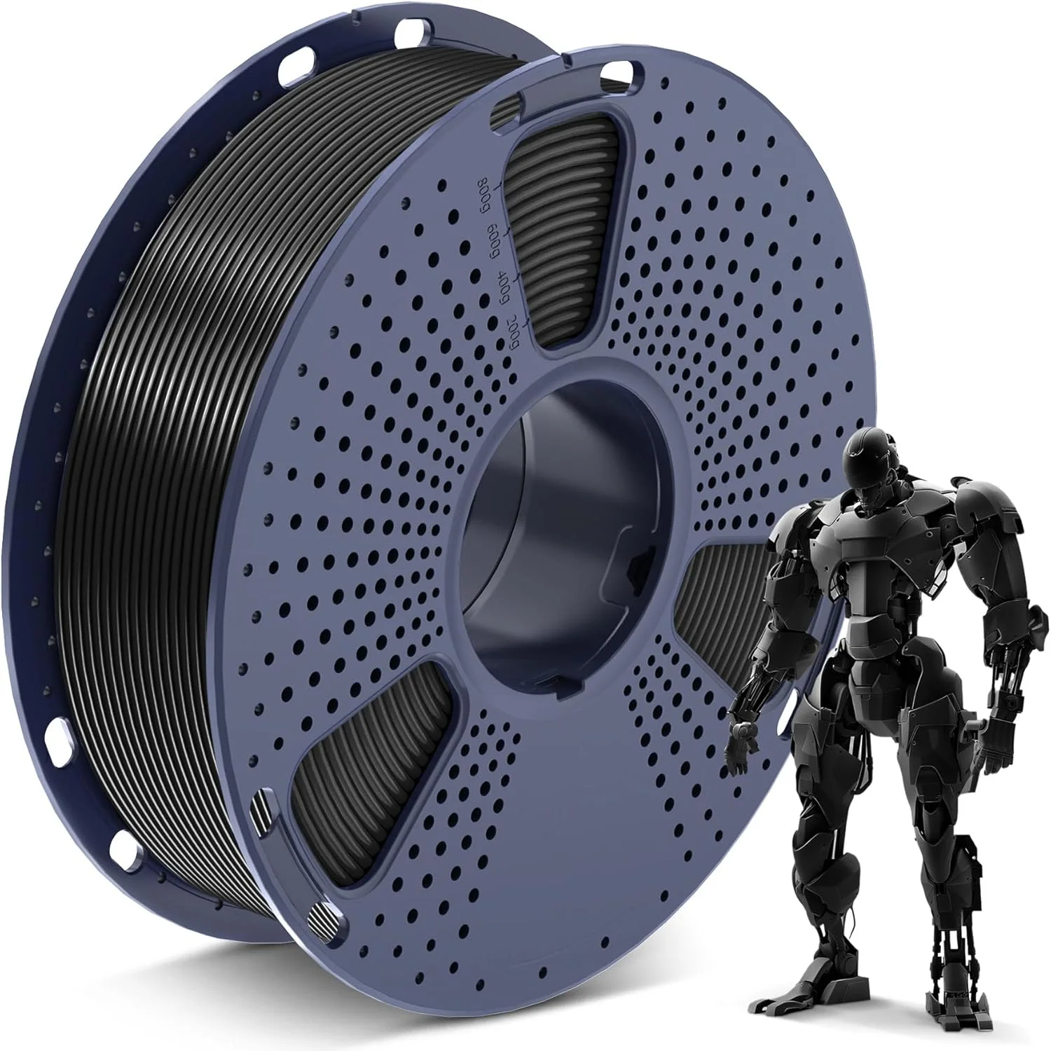 فیلامنت پرینتر سه بعدی SUNLU PLA، فیلامنت PLA 1.75mm، فیلامنت پرینت سه بعدی 1.75mm با پیچش منظم، دقت ابعادی +/- 0.02 mm، مناسب برای اکثر پرینترهای سه بعدی FDM، اسپول 1 کیلوگرمی (2.2 پوند)، مشکی