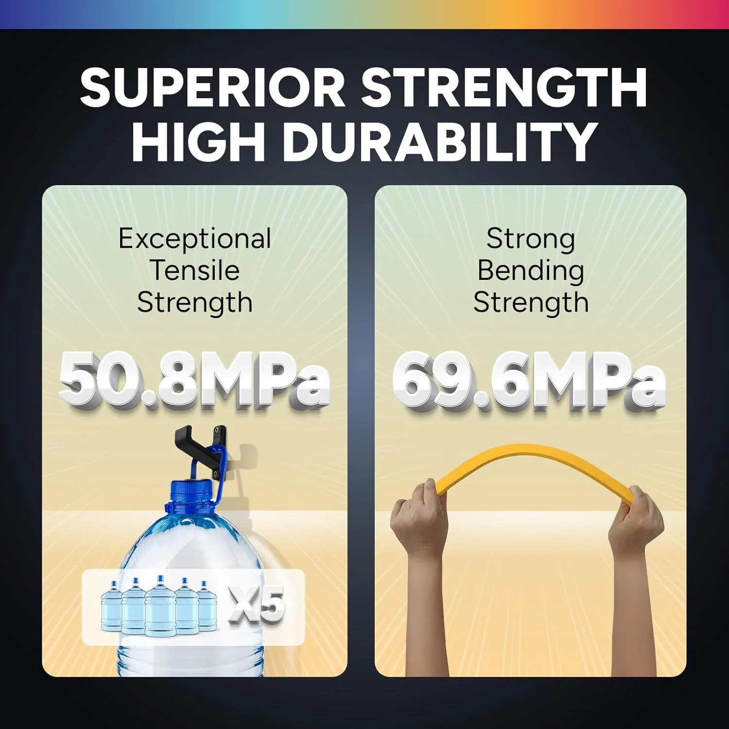 فیلامنت پرینتر سه بعدی PETG اوورچر 1.75 میلی‌متری، PETG بادوام و مرتب پیچیده شده 1 کیلوگرمی (2.2 پوند)، فیلامنت با چقرمگی قوی، دقت ابعادی +/- 0.02 میلی‌متر، مناسب برای اکثر پرینترهای FDM (قهوه ای)