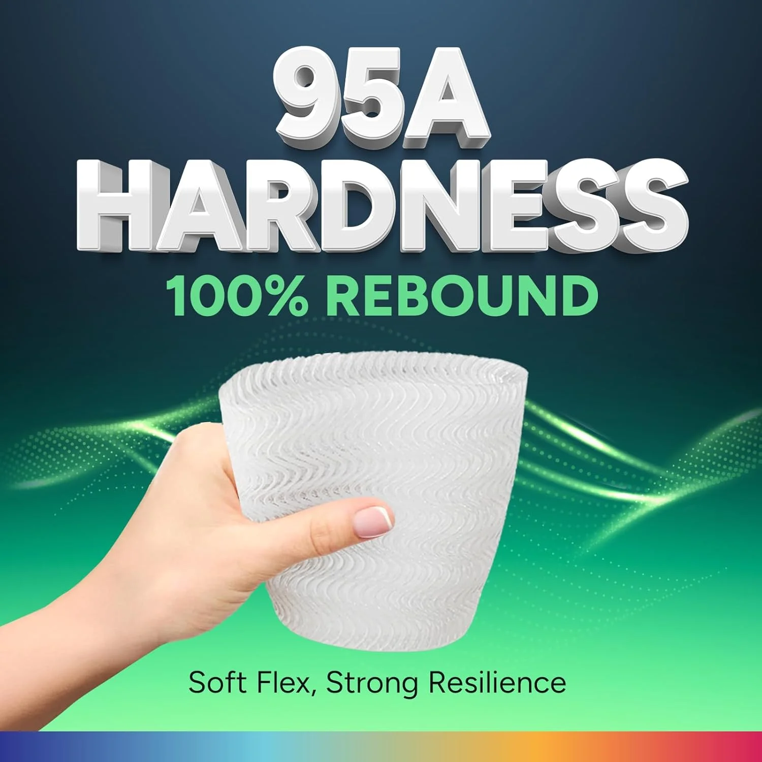 فیلامنت TPU اوورچر 1.75 میلی‌متری، رول TPU منعطف، فیلامنت پرینتر سه بعدی نرم 95A، اسپول 1 کیلوگرمی (2.2 پوند)، دقت ابعادی +/- 0.02 میلی‌متر (TPU قرمز)