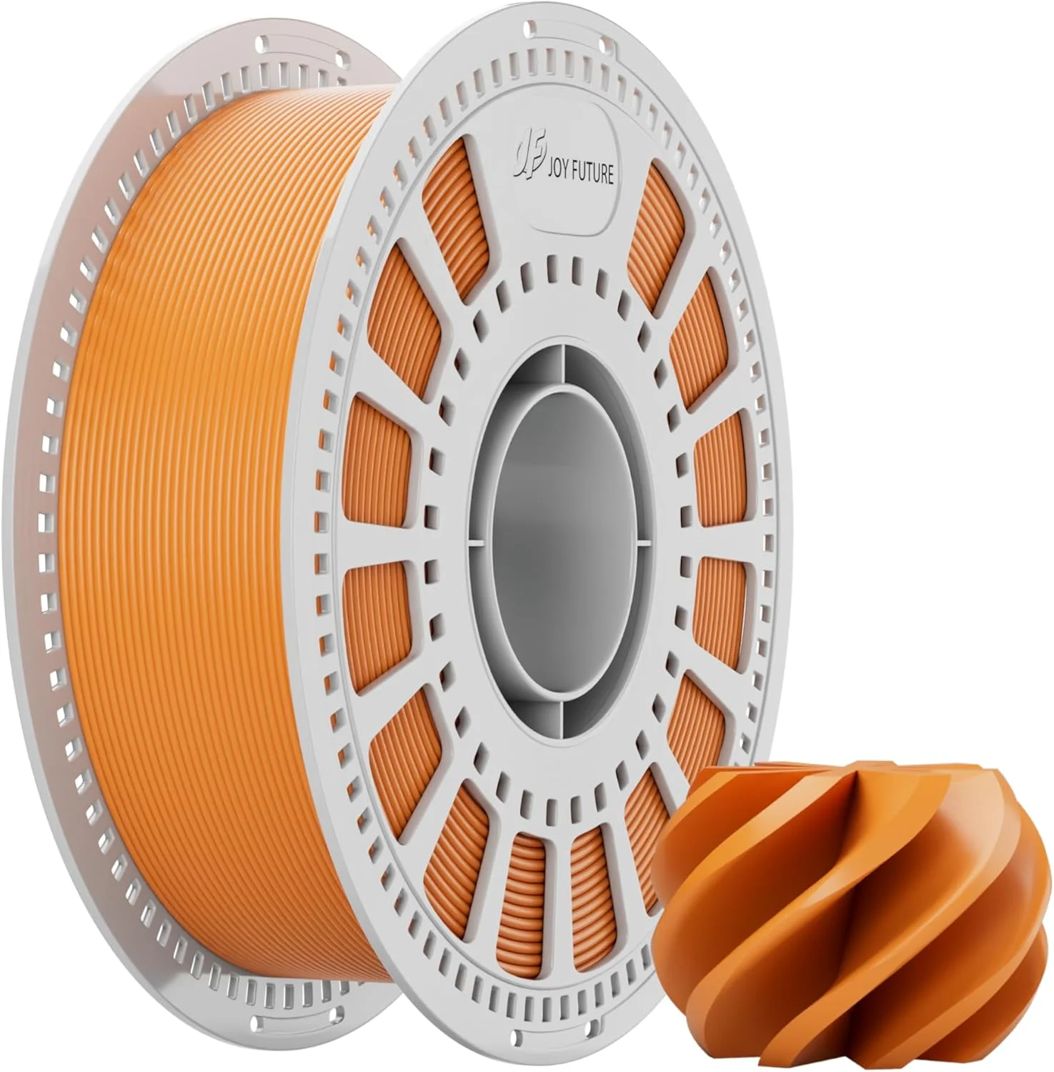 فیلامنت پرینت سه بعدی ABS JOY FUTURE، فیلامنت پرینتر سه بعدی، دقت ابعادی 1.75 میلی متر +/- 0.02 میلی متر، مقاومت عالی، بدون بو غیر سمی، پایداری، سخت، فیلامنت چاپ 1 کیلوگرمی (2.2 پوند) (نارنجی)