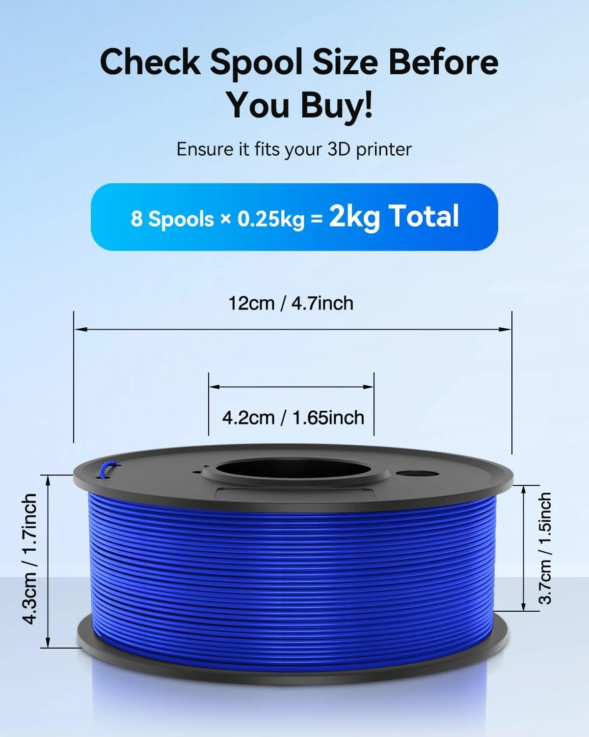 بسته فیلامنت PETG جیو 1.75 میلی‌متری 2 کیلوگرمی، فیلامنت پرینتر سه بعدی PETG با چقرمگی بالا، دقت ابعادی +/- 0.02 میلی‌متر، مناسب برای اکثر پرینترهای سه بعدی FDM (مشکی، سفید، سبز، قرمز، آبی، نارنجی، زرد، صورتی)