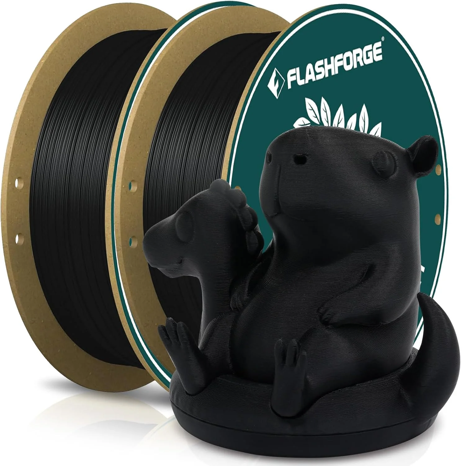 فیلامنت PLA مشکی FLASHFORGE، بسته ارتقاء فیلامنت پرینتر سه بعدی 2 کیلوگرمی (4.4 پوند) قرقره مقوایی، فیلامنت چاپ سه بعدی با کاربری آسان و مناسب برای اکثر پرینترهای سه بعدی FDM