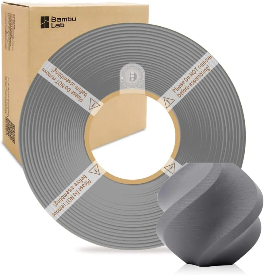 فیلامنت PLA مات 1.75 میلی‌متری Bamboo Lab، چاپ سریع با RFID، 1 کیلوگرم، +/- 0.03 میلی‌متر، فیلامنت PLA سازگار با محیط زیست برای Bambu Lab P1P/P1S/X1C/X1/A1/A1 Mini (بدون قرقره) (خاکستری دودی 11102)