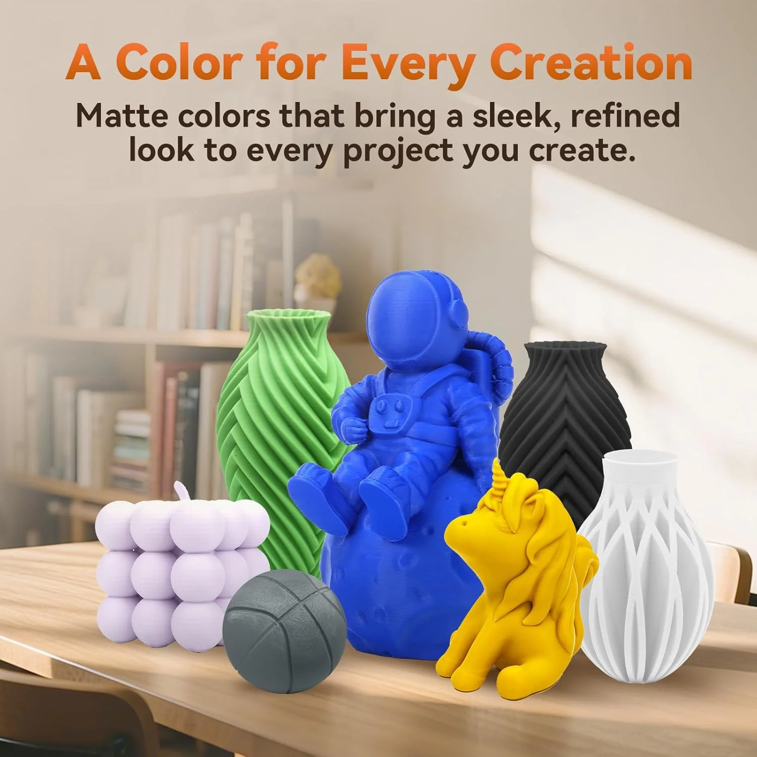 فیلامنت PLA فلاش‌فروج، 1.75 میلی‌متر +/- 0.02 میلی‌متر، مشکی مات، فیلامنت پرینتر سه بعدی 1 کیلوگرمی (2.2 پوند)، عملکرد چاپ عالی، استفاده آسان برای اکثر پرینترهای سه بعدی FDM