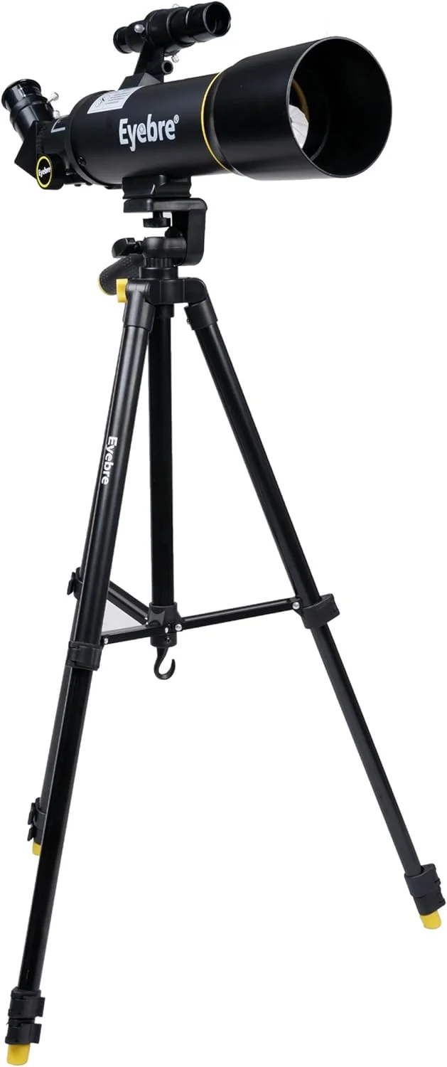 تلسکوپ قابل حمل 70 میلی‌متری برای مبتدیان و بزرگسالان - تلسکوپ مسافرتی با سه‌پایه قابل تنظیم، فیلتر ماه و کیف حمل - ایده‌آل برای تماشای ستارگان، شب‌های کویری، سفرهای ساحلی و استفاده آموزشی