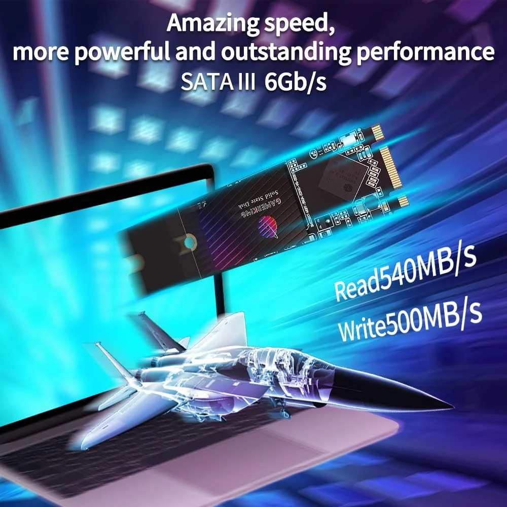 درایو حالت جامد داخلی GamerKing SSD M.2 2280 با ظرفیت 1 ترابایت، عملکرد بالا، مناسب برای لپ تاپ نویسنده (1 ترابایت، M.2 2280)