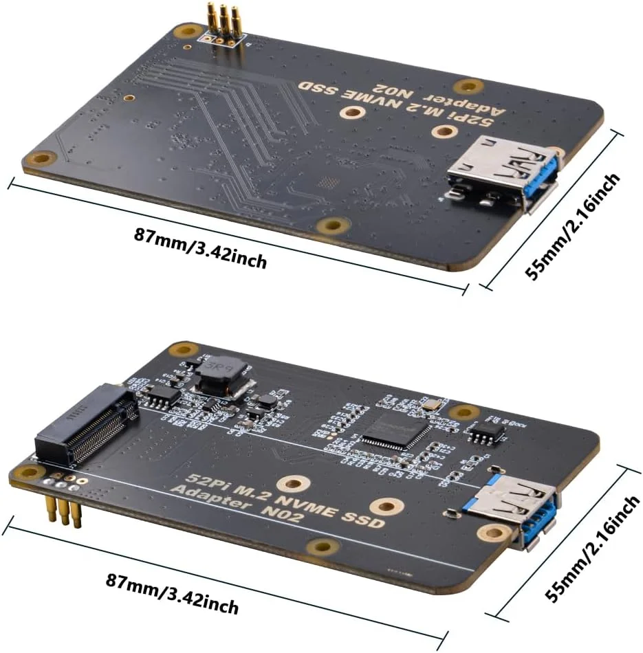 برد توسعه حافظه اس اس دی NVME مدل GeeekPi M.2 برای رزبری پای 4 (فقط از اس اس دی NVME مدل M.2 پشتیبانی می کند. رزبری پای یا اس اس دی NVME مدل M.2 شامل نمی شود)