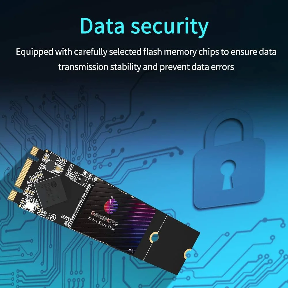 درایو حالت جامد داخلی GamerKing SSD M.2 2280 با ظرفیت 1 ترابایت، عملکرد بالا، مناسب برای لپ تاپ نویسنده (1 ترابایت، M.2 2280)