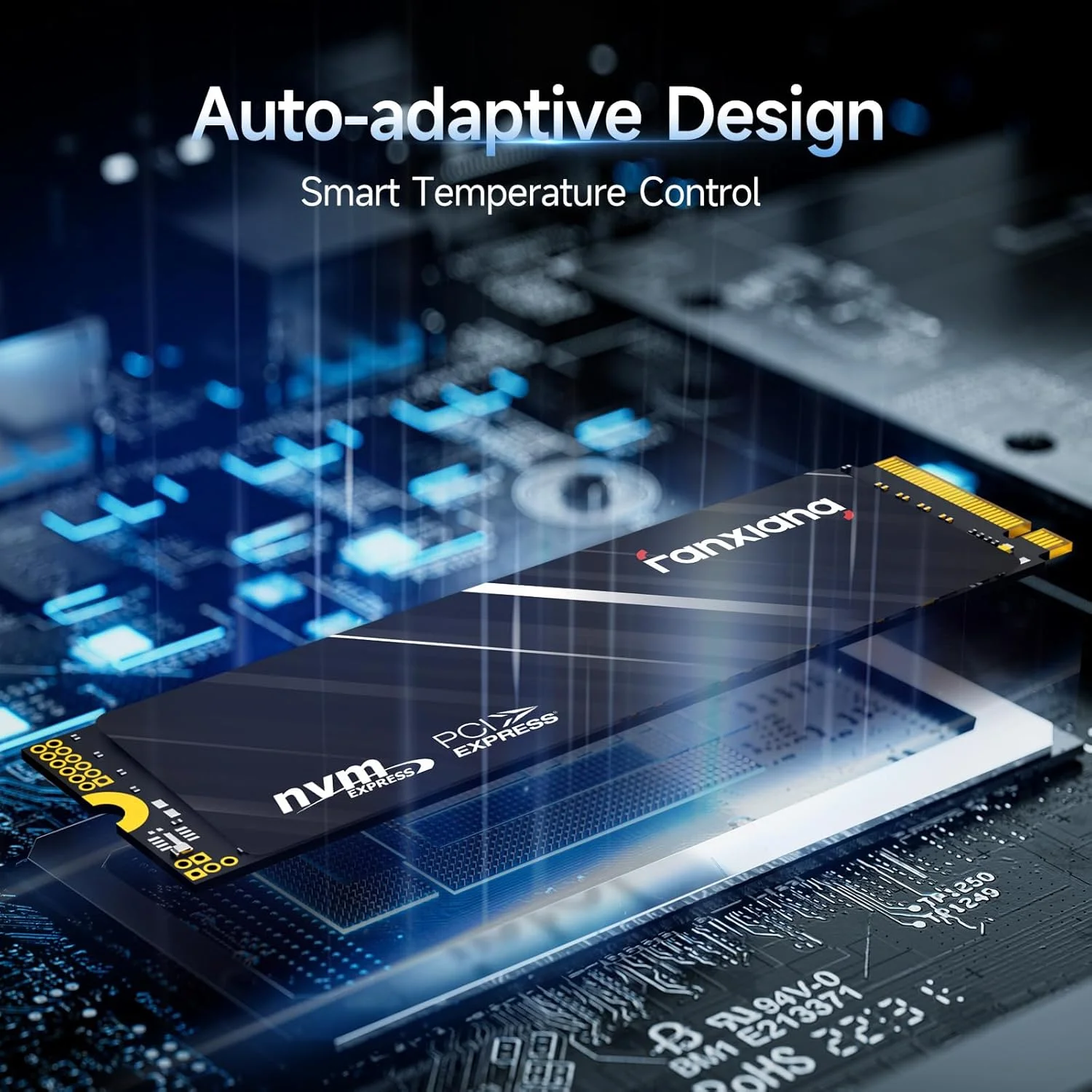 فنشیانگ 1 ترابایت NVMe SSD PCIe Gen4 M.2 SSD برای PS5، تا 4800 مگابایت بر ثانیه، SSD داخلی گیمینگ برای PS5، ارتقاء فضای ذخیره سازی درایو حالت جامد کش SLC 3D NAND برای رایانه شخصی/لپ تاپ S690Q