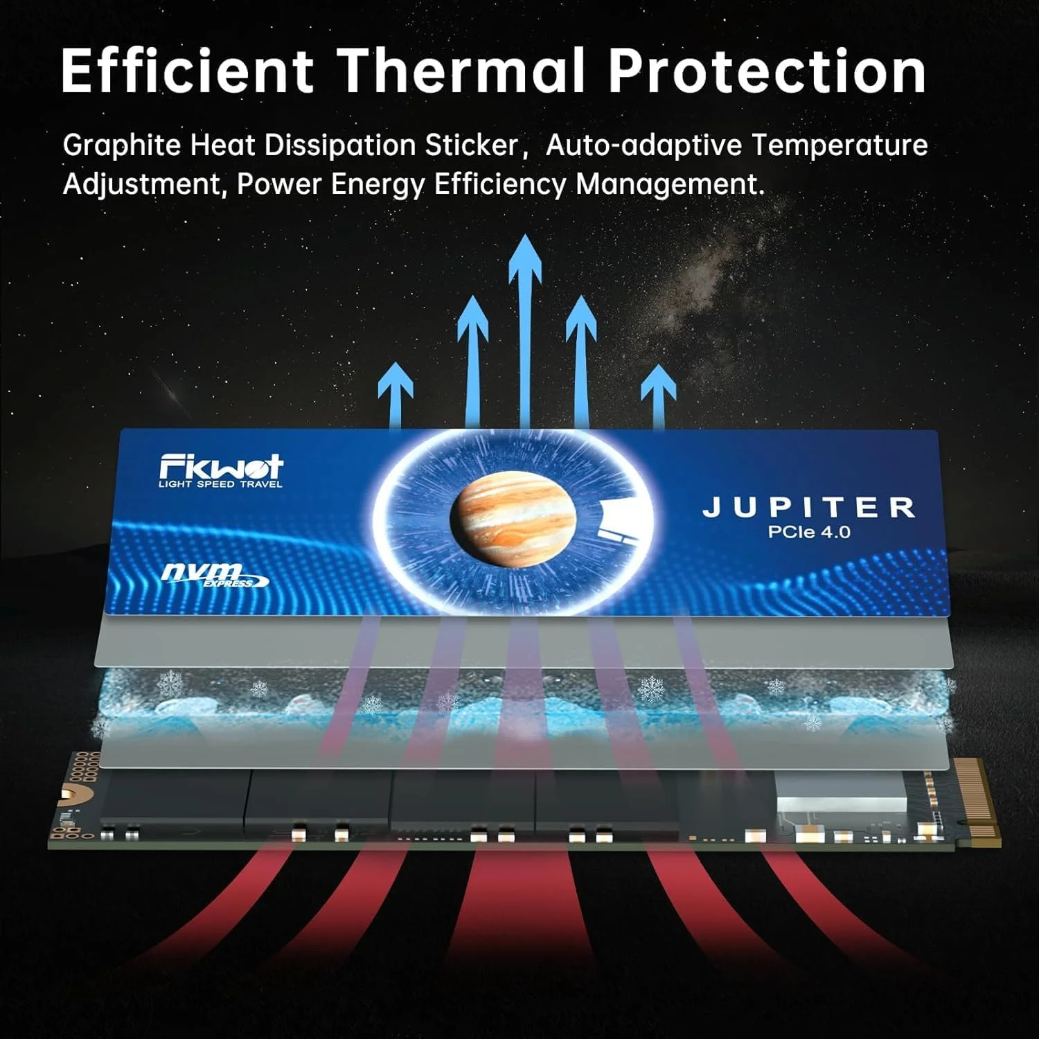درایو حالت جامد M.2 NVMe PCIe 4.0 FX991 با ظرفیت 500 گیگابایت، سرعت تا 7100 مگابایت بر ثانیه، درایو حالت جامد داخلی برای لپ تاپ و کامپیوتر