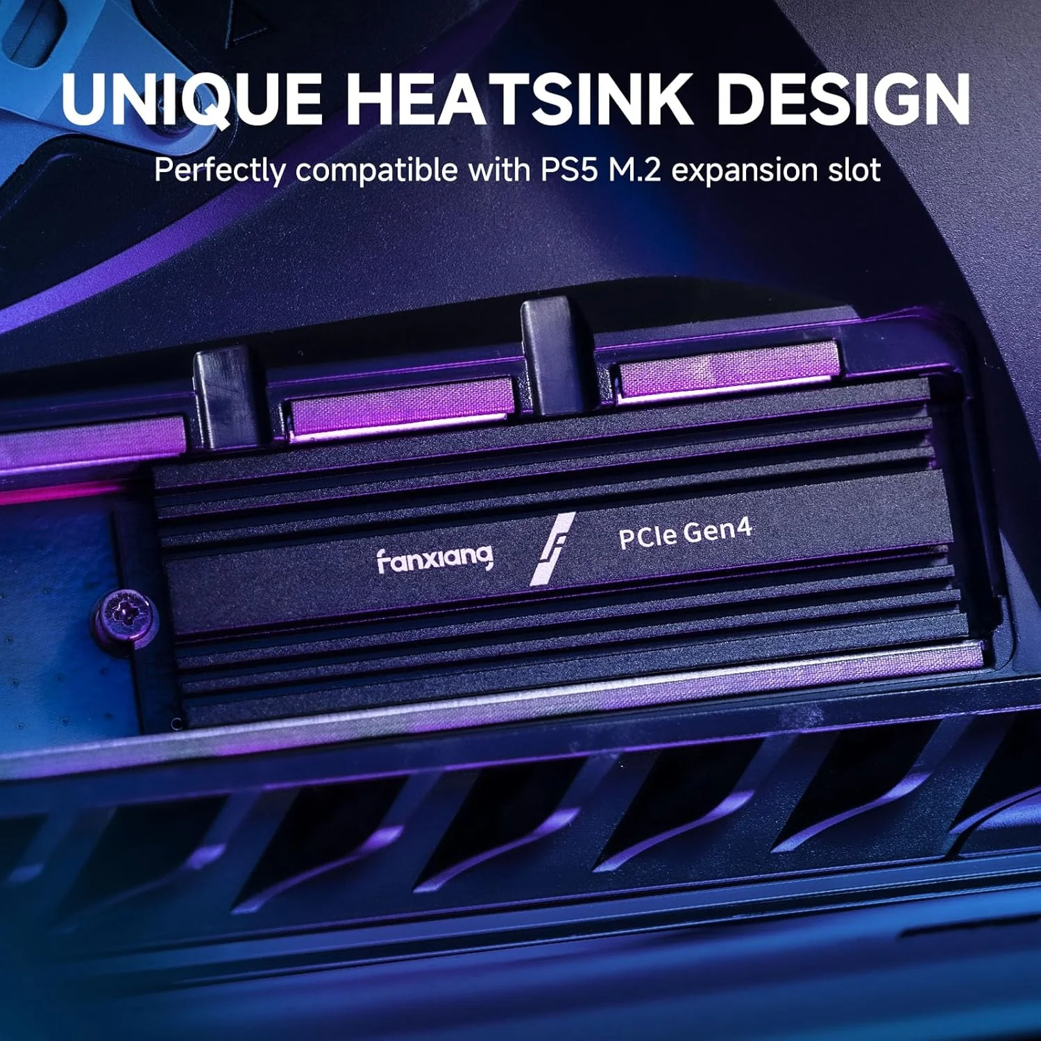 درایو حالت جامد 2 ترابایتی فنکسیانگ با هیت سینک M.2 SSD NVMe PCIe Gen4 مخصوص بازی M.2 2280، سرعت تا 7100 مگابایت بر ثانیه، سازگار با PS5، درایو حالت جامد داخلی برای گیمرها، متخصصان و سازندگان درایو حالت جامد 2 ترابایتی فنکسیانگ با هیت سینک M.2 SSD NVMe PCIe Gen4 مخصوص بازی M.2 2280، سرعت تا 7100 مگابایت بر ثانیه، سازگار با PS5، درایو حالت جامد داخلی برای گیمرها، متخصصان و سازندگان