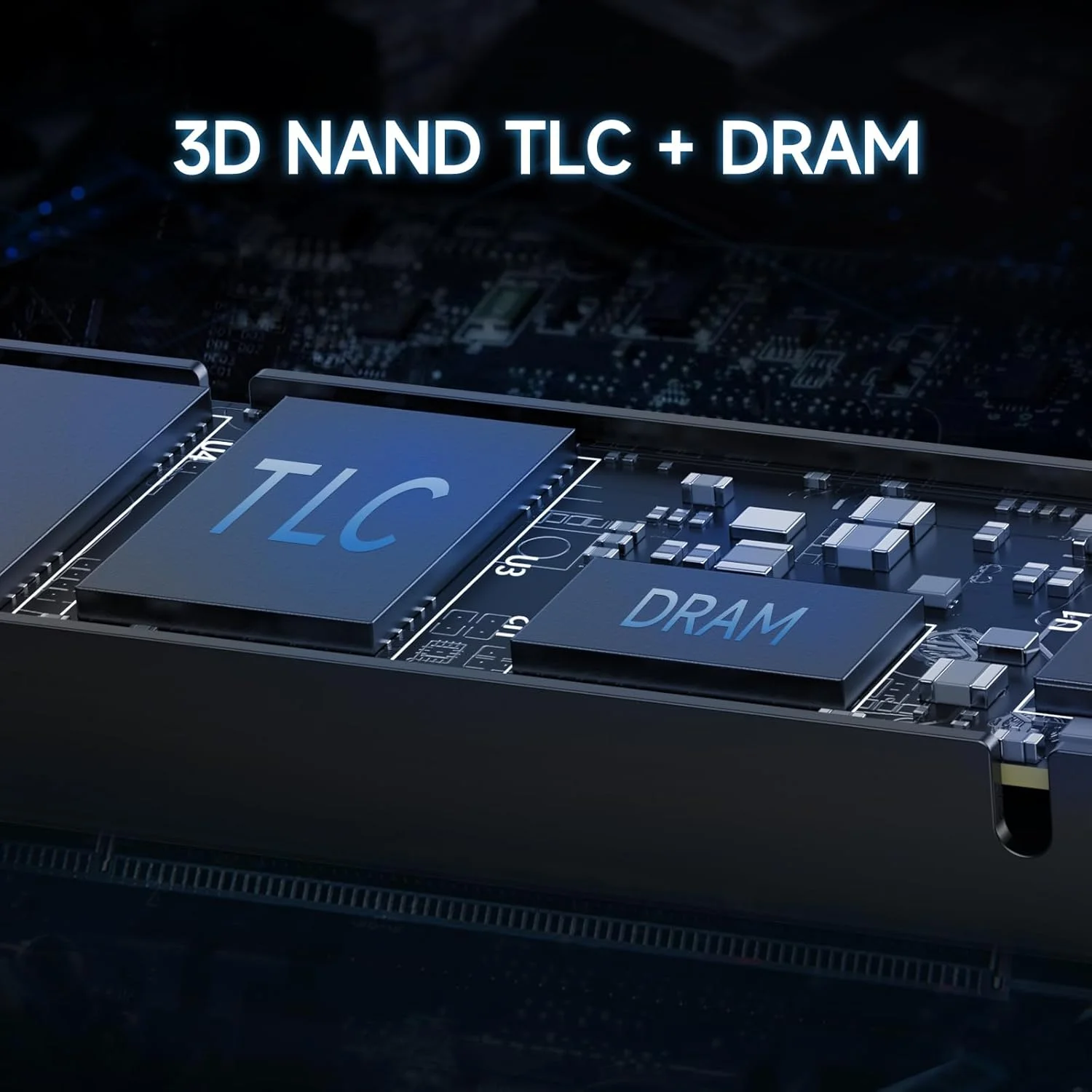 درایو حالت جامد داخلی فن‌شیانگ S770 با ظرفیت 1 ترابایت، PCIe 4.0 NVMe SSD M.2 2280، به همراه هیت‌سینک، سرعت تا 7300 مگابایت بر ثانیه، پیکربندی DRAM و Dynamic SLC Cache، سازگار با لپ‌تاپ و کامپیوتر رومیزی