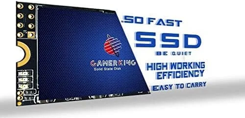 GAMERKING M.2 2242 SSD 256GB 3D NAND TLC SATA III 6 Gb/s، درایو حالت جامد داخلی - سازگار با لپ تاپ کامپیوتر رومیزی (2242 256GB)