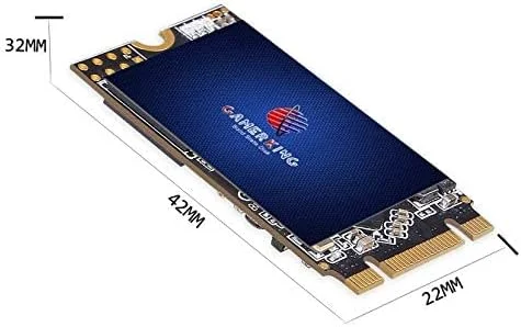 GAMERKING M.2 2242 SSD 256GB 3D NAND TLC SATA III 6 Gb/s، درایو حالت جامد داخلی - سازگار با لپ تاپ کامپیوتر رومیزی (2242 256GB)