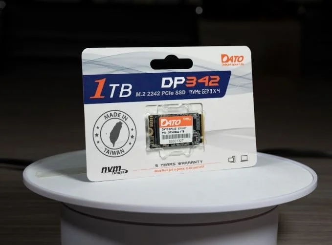 درایو حالت جامد داخلی DATO DP342 1TB M.2 2242 PCIe Gen3x4 NVMe 1.3 SSD (سرعت تا 2500/1800 مگابایت بر ثانیه)