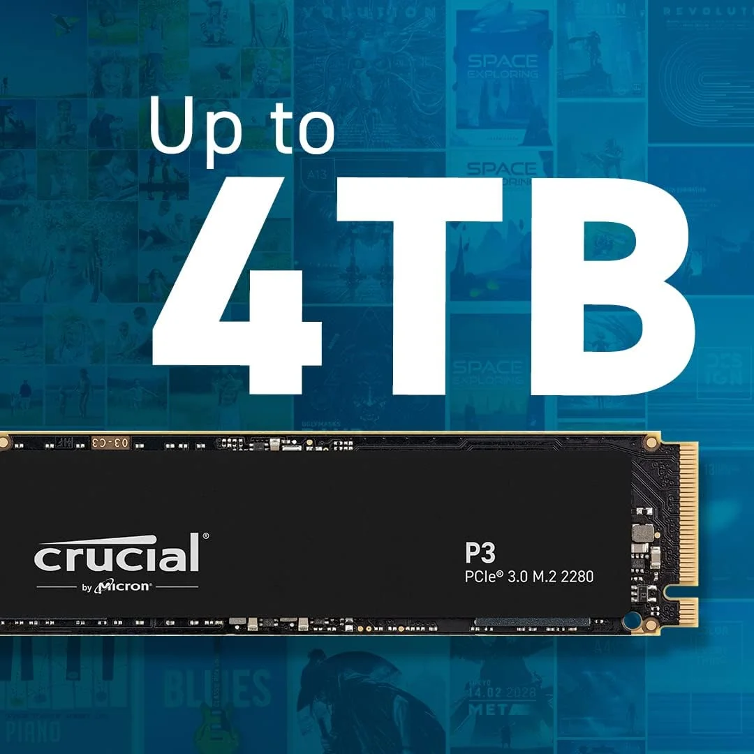 حافظه اس اس دی داخلی کروشیال P3 با ظرفیت 1 ترابایت، M.2 PCIe Gen3 NVMe - سرعت تا 3500 مگابایت بر ثانیه - مدل CT1000P3SSD801 (نسخه Acronis) - مشکی حافظه اس اس دی داخلی کروشیال P3 با ظرفیت 1 ترابایت، M.2 PCIe Gen3 NVMe - سرعت تا 3500 مگابایت بر ثانیه - مدل CT1000P3SSD801 (نسخه Acronis) - مشکی