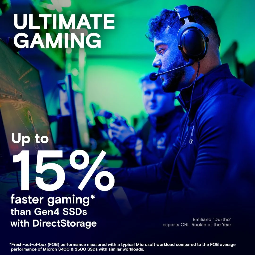 درایو SSD اینترنال Crucial New 2024 T705 2TB PCIe Gen5 NVMe M.2 با هیت سینک سفید - سرعت تا 14,500 مگابایت بر ثانیه - نسخه محدود - مناسب برای کامپیوتر (PC) - +1 ماه Adobe CC - CT2000T705SSD5A