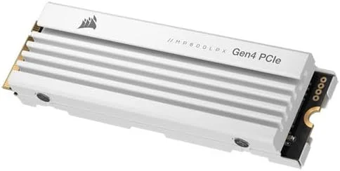 حافظه اس اس دی Corsair MP600 PRO LPX با ظرفیت 1 ترابایت، M.2 NVMe PCIe Gen. 4 x4 (سفید) حافظه اس اس دی Corsair MP600 PRO LPX با ظرفیت 1 ترابایت، M.2 NVMe PCIe Gen. 4 x4 (سفید)