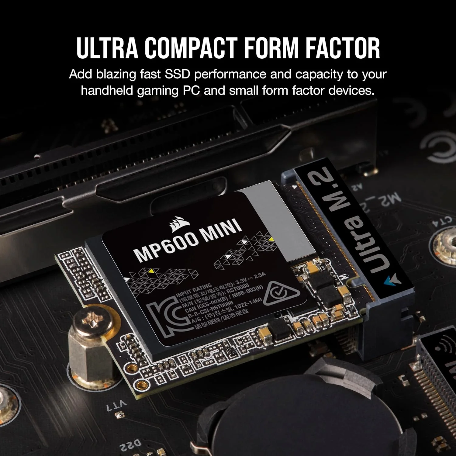 درایو حالت جامد CORSAIR MP600 MINI 2TB Gen4 PCIe x4 NVMe M.2 2230