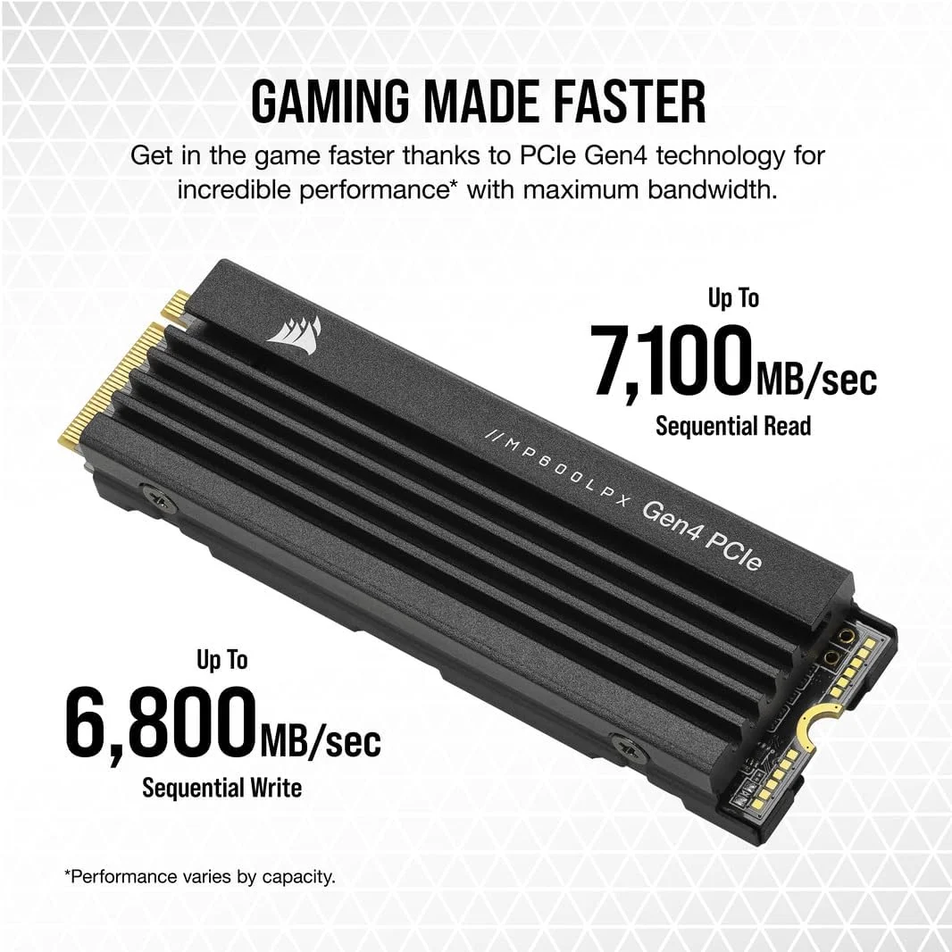 حافظه اس اس دی 8 ترابایتی Corsair MP600 PRO LPX M.2 NVMe PCIe Gen. 4 x4