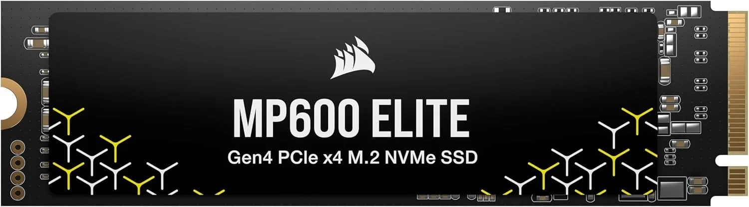 حافظه اس اس دی کورسیر MP600 ELITE با ظرفیت 1 ترابایت، Gen4 PCIe x4 NVMe M.2 (بدون هیت سینک)