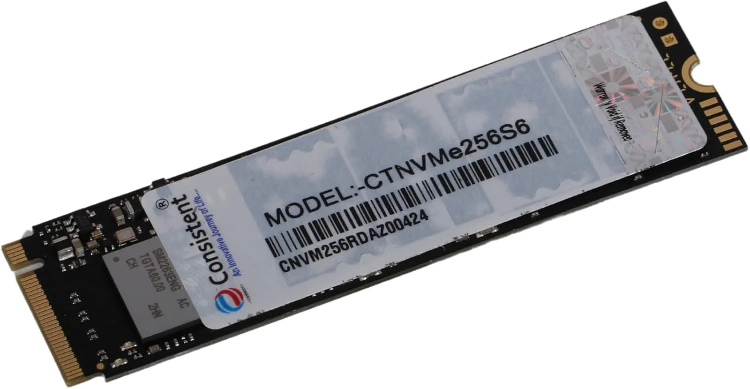 درایو حالت جامد 256 گیگابایتی NVMe PCIe M.2 2280 کانسیستنت، 3D NAND با SLC Cache، سرعت تا 2200 مگابایت بر ثانیه، مصرف برق فوق العاده کم، مدیریت حرارتی و عملکرد بی صدا. (CTNvme256S6)