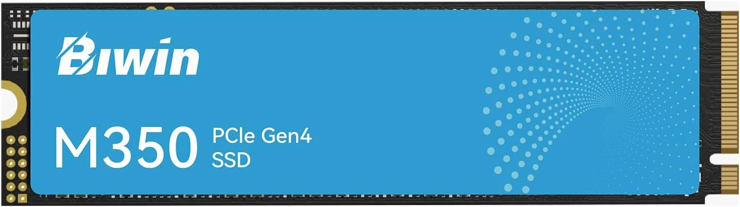 درایو حالت جامد ۱ ترابایتی BIWIN M350، PCIe 4.0 NVMe M.2، سرعت تا ۶۰۰۰ مگابایت بر ثانیه، مدیریت حرارتی گرافن و HMB، درایو حالت جامد رابط PCIe Gen4x4، سازگار با رایانه های شخصی رومیزی، لپ تاپ، مینی کامپیوتر و PS5 درایو حالت جامد ۱ ترابایتی BIWIN M350، PCIe 4.0 NVMe M.2، سرعت تا ۶۰۰۰ مگابایت بر ثانیه، مدیریت حرارتی گرافن و HMB، درایو حالت جامد رابط PCIe Gen4x4، سازگار با رایانه های شخصی رومیزی، لپ تاپ، مینی کامپیوتر و PS5