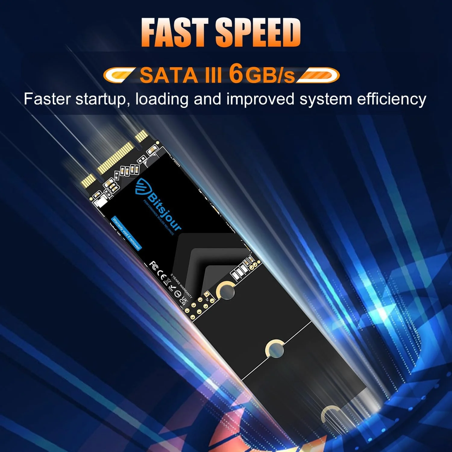 درایو حالت جامد 64 گیگابایتی M.2 SATA SSD 2280/2260/2242، NGFF SATA III 6Gb/s B+M Key هارد درایو داخلی برای کامپیوتر، لپ تاپ و دسکتاپ