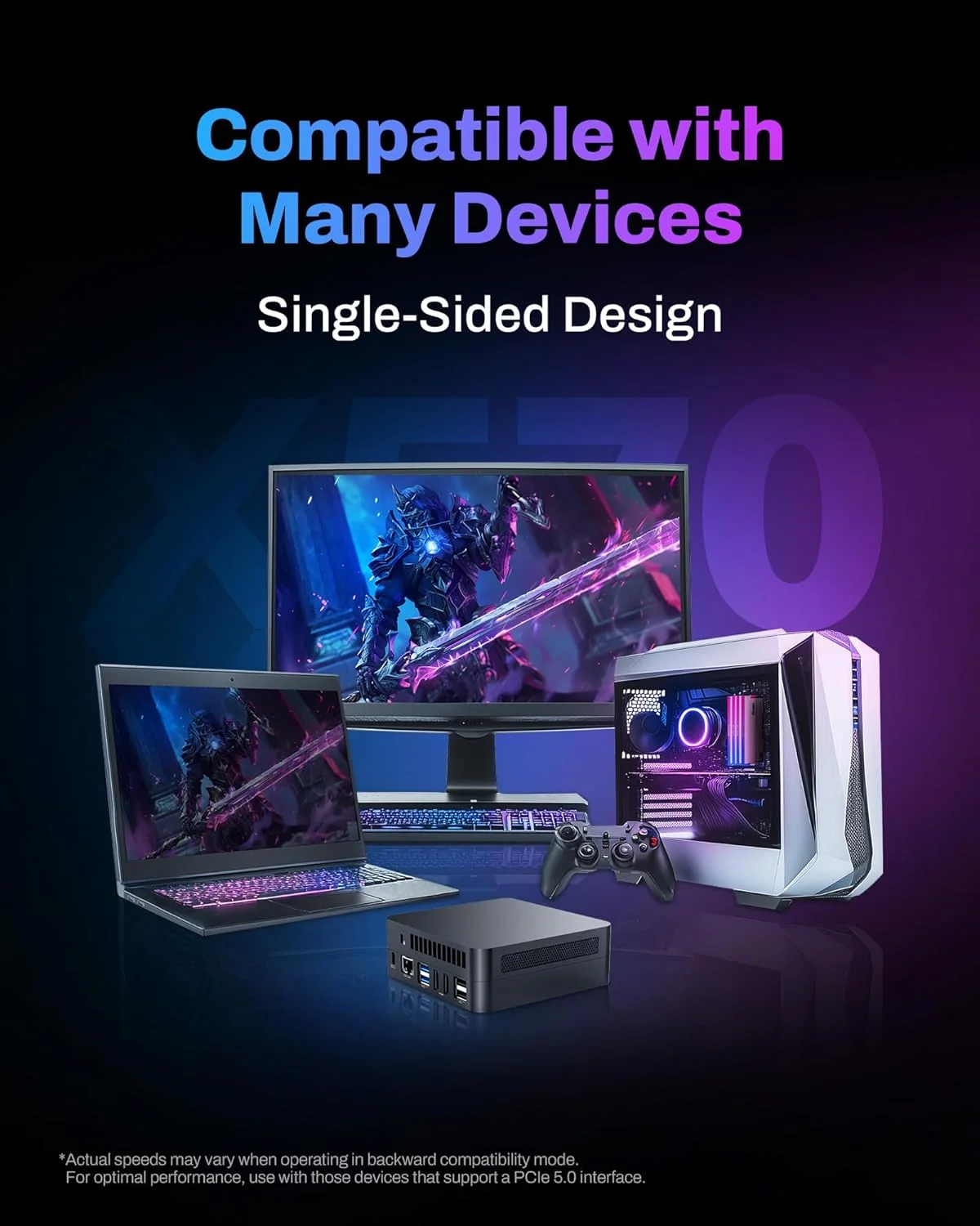 درایو حالت جامد 2 ترابایتی BIWIN Black Opal X570 Gen5 SSD، M.2 2280 PCIe 5.0 NVMe 2.0، سرعت تا 14500 مگابایت بر ثانیه، درایو حالت جامد داخلی Microsoft Directstorage برای رایانه شخصی رومیزی و لپ تاپ هوش مصنوعی