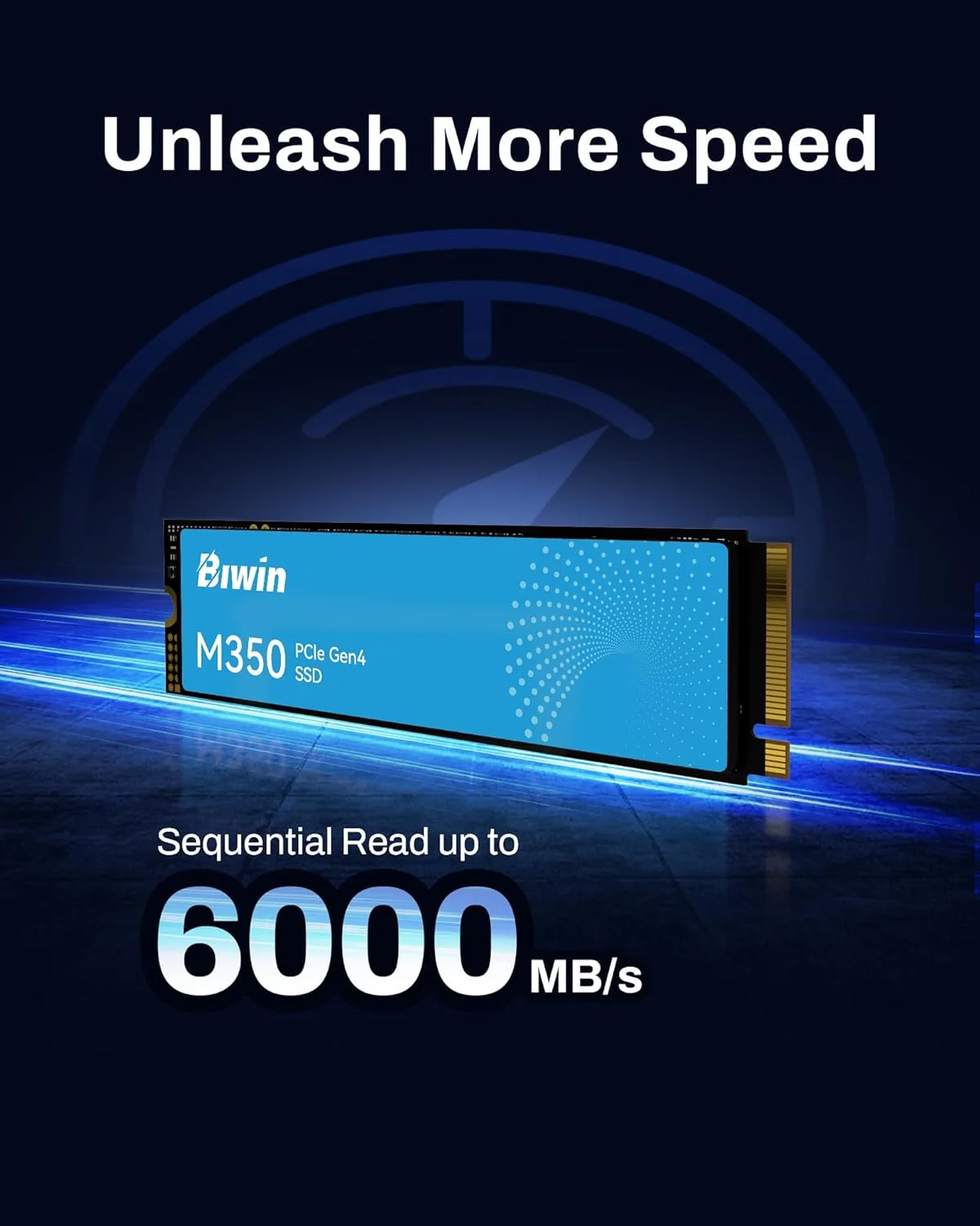 درایو حالت جامد ۱ ترابایتی BIWIN M350، PCIe 4.0 NVMe M.2، سرعت تا ۶۰۰۰ مگابایت بر ثانیه، مدیریت حرارتی گرافن و HMB، درایو حالت جامد رابط PCIe Gen4x4، سازگار با رایانه های شخصی رومیزی، لپ تاپ، مینی کامپیوتر و PS5