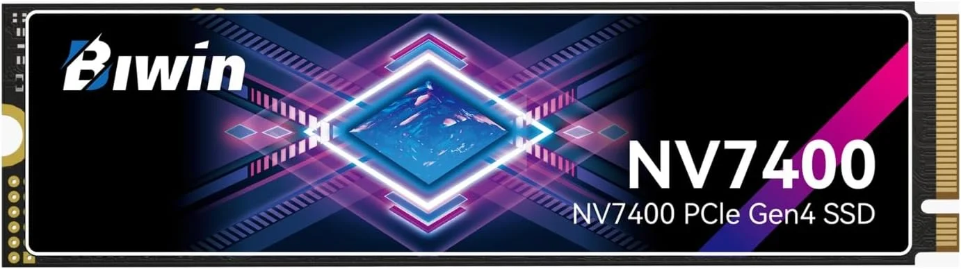 درایو حالت جامد ۱ ترابایتی BIWIN Black Opal NV7400 Gen4x4، سرعت خواندن تا ۷۴۵۰ مگابایت بر ثانیه، NVMe M.2 2280 PCIe 4.0 اینترنال برای لپ تاپ/کامپیوتر/PS5 درایو حالت جامد ۱ ترابایتی BIWIN Black Opal NV7400 Gen4x4، سرعت خواندن تا ۷۴۵۰ مگابایت بر ثانیه، NVMe M.2 2280 PCIe 4.0 اینترنال برای لپ تاپ/کامپیوتر/PS5