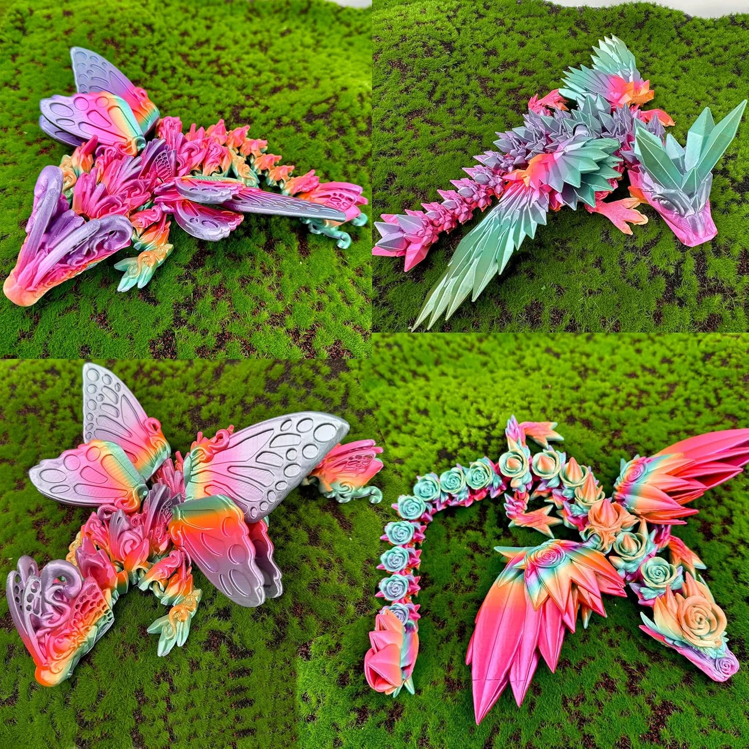 فیلامنت پرینتر سه بعدی PLA 1.75mm، رنگین کمانی ابریشمی آبنباتی، چند رنگ، وزن خالص 1 کیلوگرم (2.2 پوند) دقت +/-0.05mm