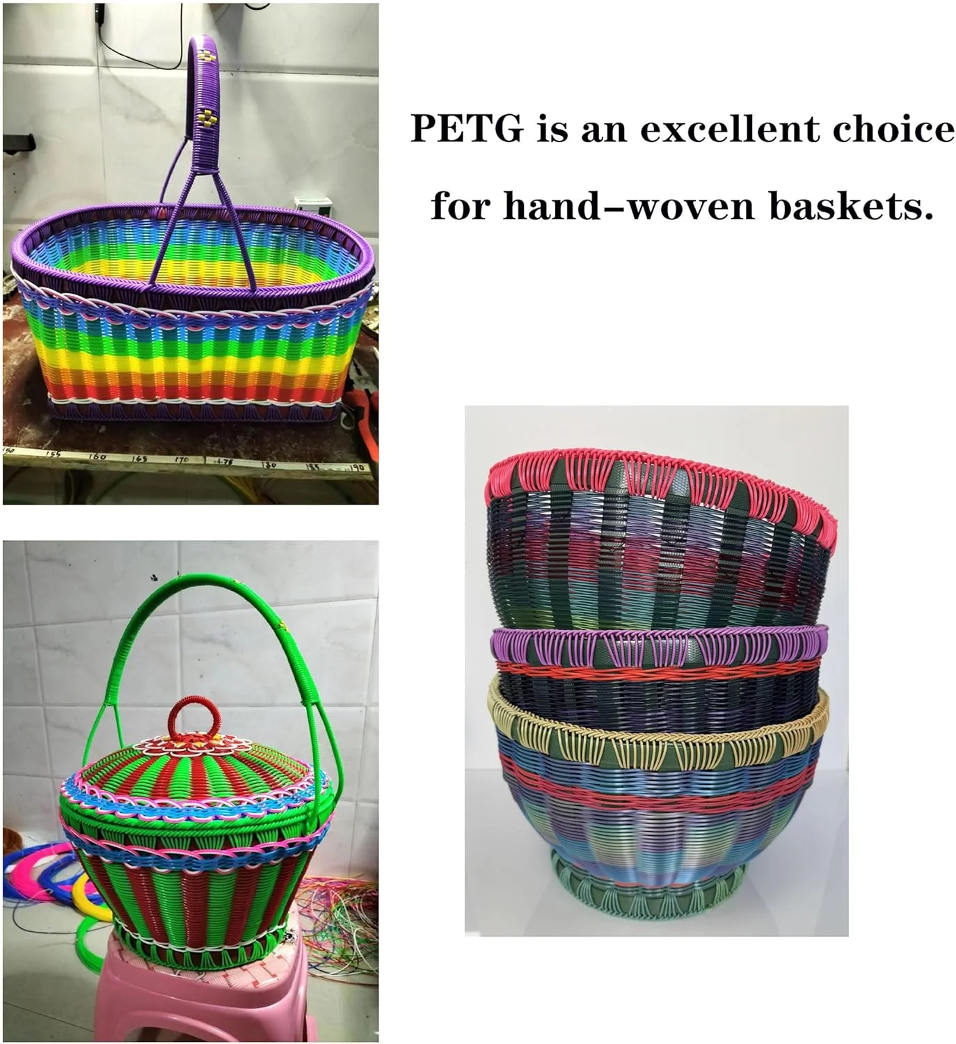 فیلامنت پرینتر سه بعدی PETG 1.75mm، چند رنگ، رنگین کمانی شفاف، 1 کیلوگرم (2.2 پوند) دقت +/- 0.05mm برای ender3 Cr10