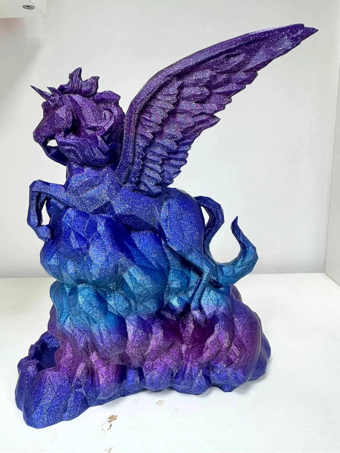 فیلامنت پرینتر سه بعدی PLA 1.75mm، فیلامنت درخشان و براق، رنگین کمان کهکشانی اکلیلی، چند رنگ، دقت +/-0.05mm وزن خالص 1 کیلوگرم (2.2 پوند) برای Bambulab P1P P1S H2D