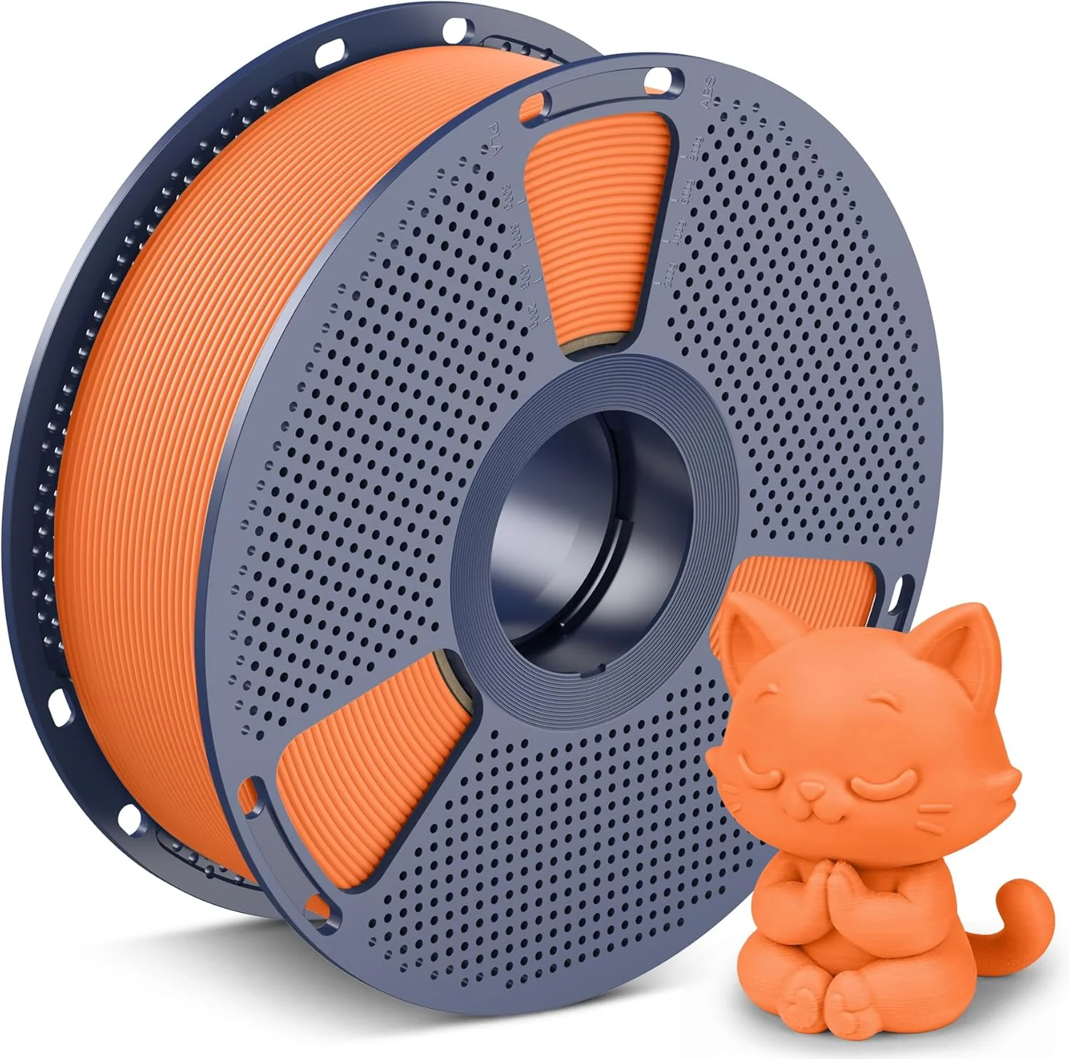 فیلامنت PLA کلاسیک سرعت بالا SUNLU، فیلامنت PLA با چقرمگی بالا 1.75 میلی‌متری، بافت مات بدون گره خوردگی، مناسب برای اکثر پرینترهای FDM، دقت ابعادی +/- 0.02 میلی‌متر، اسپول 1 کیلوگرمی، (نارنجی آفتابی)