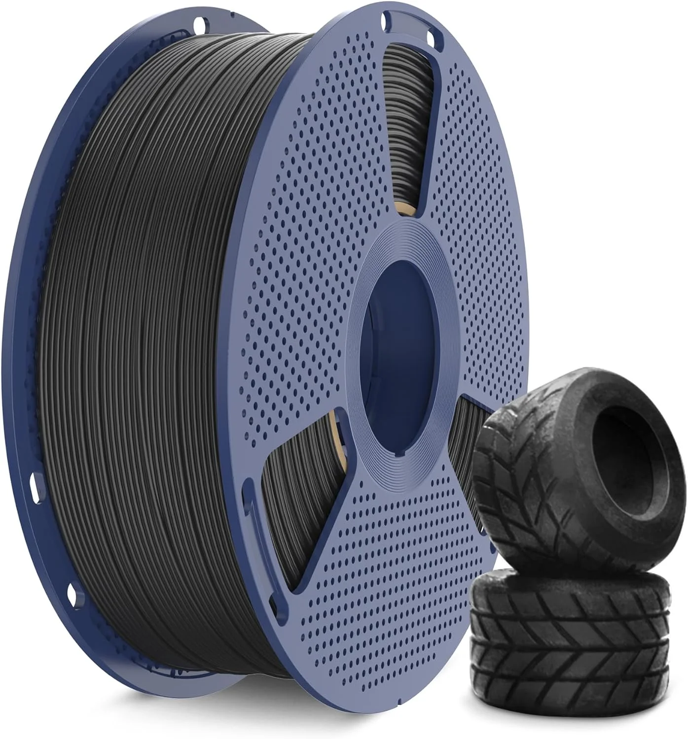 فیلامنت پرینتر سه بعدی SUNLU TPU 1.75mm، فیلامنت TPU با سرعت بالا 95A، فیلامنت انعطاف پذیر 1KG برای چاپ سریع، دقت ابعادی +/- 0.03mm، مناسب برای اکثر پرینترهای سه بعدی FDM. (مشکی)