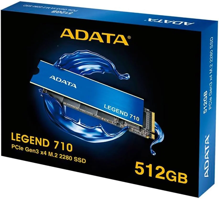 حافظه اس اس دی ADATA Legend 710 با ظرفیت 512 گیگابایت، M.2 2280 NVMe PCIe 3.0
